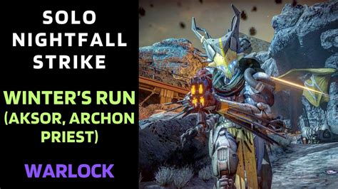 Destiny 1 SOLO Flawless Nightfall Winters Run Aksor Archon