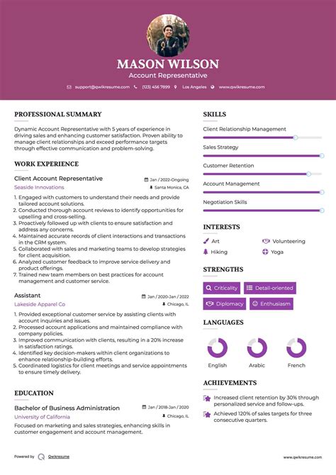 10+ Account Representative Resume Samples & Templates for 2025