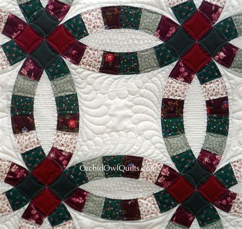 Double Wedding Ring Quilt Orchid Owl Quilts Double Wedding Ring