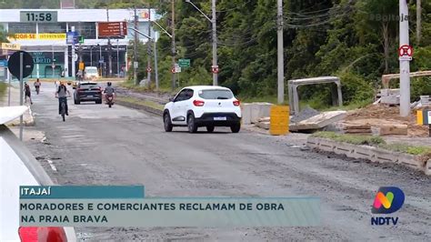 Moradores E Comerciantes Reclamam De Obra Na Praia Brava