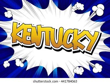 Kentucky Comic Book Style Word Stock Vector Royalty Free 441784063