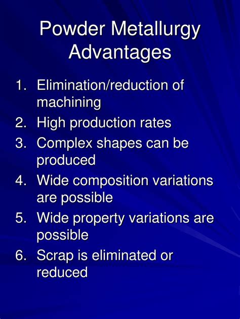 Ppt Powder Metal Processing Powerpoint Presentation Free Download Id 6758215