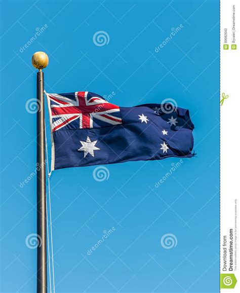 Australian Flag Stock Photo Image Of Blue Waving National 69982640