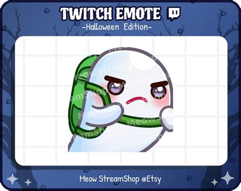 Twitch Emote Cute Ghost Carry Backpack Emote Kawaii Etsy Uk