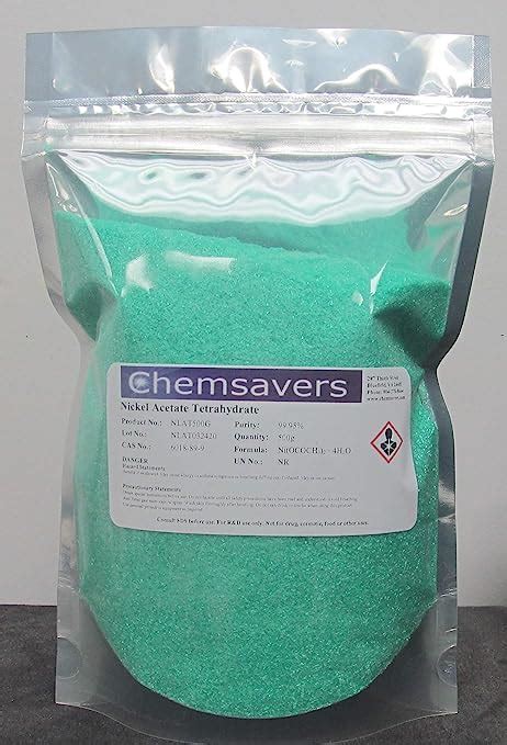 Nickel Acetate Tetrahydrate 99 95 500g Amazon In Industrial