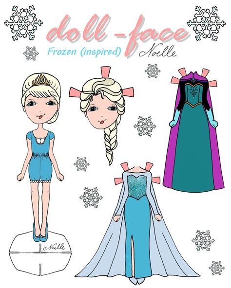 Coloring Printable Elsa And Anna Paper Dolls Disney S Frozen