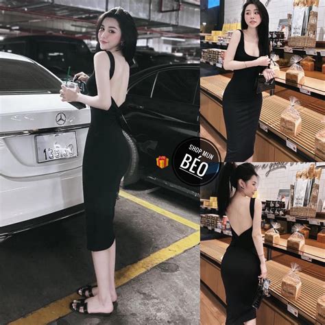 Strap U Neck Dress With Open Back And Twisted Back Extremely Hot Long Body Shape Soft And