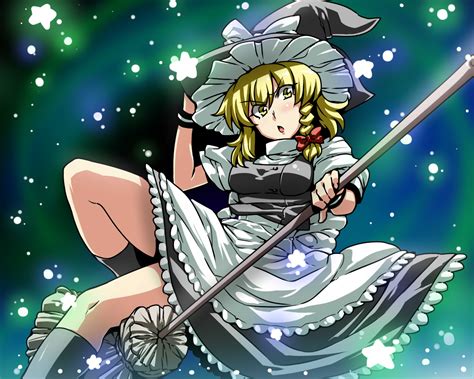 Blonde Hair Dress Hat Kirisame Marisa Touhou Tsuki Wani Witch Yellow Eyes Konachan