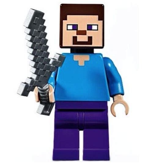 Minecraft Steve Lego Minifigure