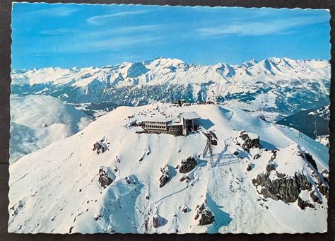 Arosa Bergstation Weisshorn Seilbahn Flugaufnahme Ca 1970 Kaufen