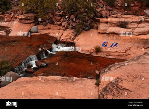 Slide Rock State Park Oak Creek Canyon Az Stock Photo Alamy