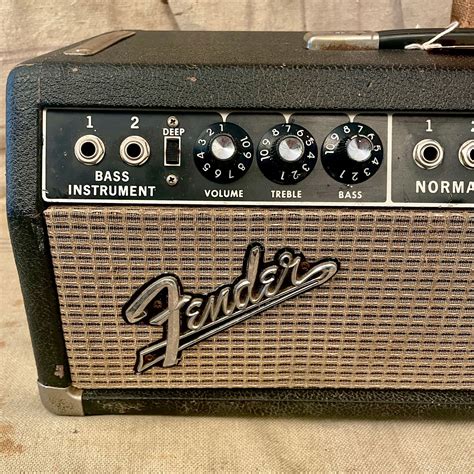 1967 Fender Bassman Ab165 Amplifier Head Black Panel Amps And Preamps Southside Guitars