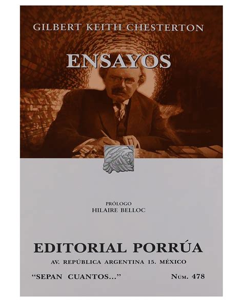 Libro Ensayos Editorial Porrúa Chesterton Gilbert Keith