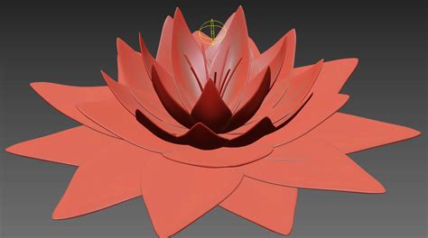 3d Model Fantasy Glowing Lotus Low Poly Vr Ar Low Poly Cgtrader