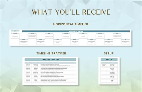 Horizontal Timeline Template in Excel, Google Sheets - Download ...