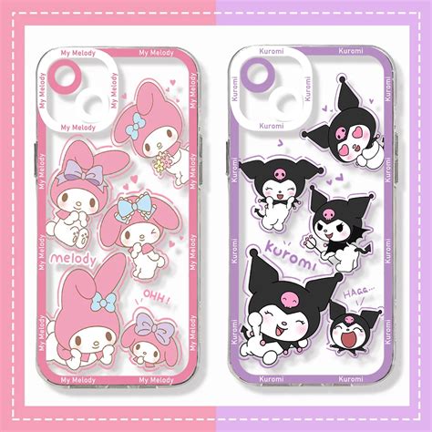 Cute Cartoon Sanrio Kuromi Mymelody Silicone Phone Case For Iphone