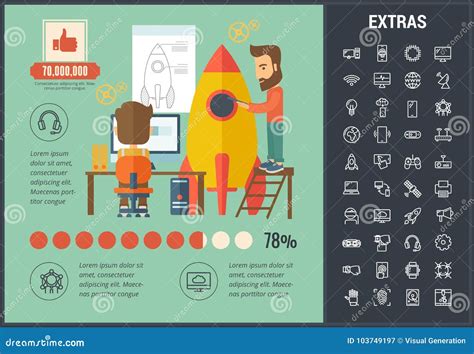 Plantilla Elementos E Iconos Infographic De Lanzamiento Ilustraci N