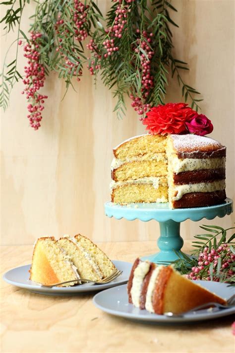 Naked Orange Almond Cake With Poppy Seed Cream Cheese Icing The Sugar Hit