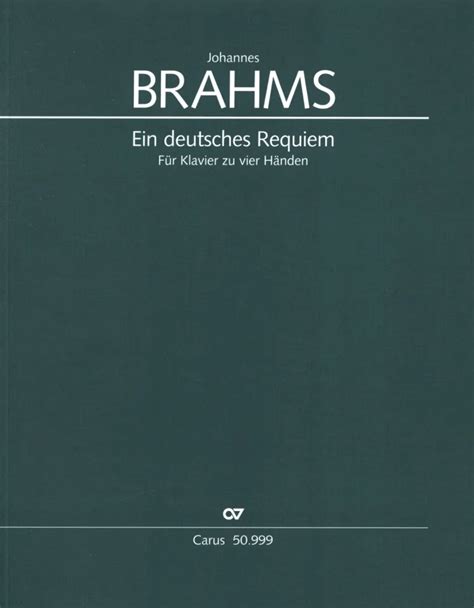 Ein Deutsches Requiem Op 45 Von Johannes Brahms Im Stretta Noten