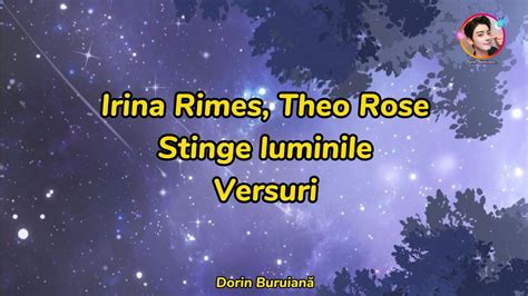 Irina Rime X Theo Rose Stinge Luminile Versuri Lyrics Video Miami