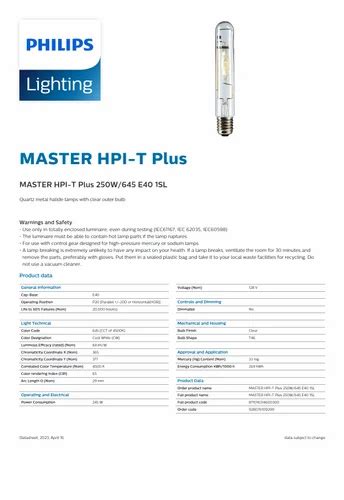 PHILIPS HPI-T PLUS 250W E40 200-250V, 200W at ₹ 850/piece in Mumbai ...