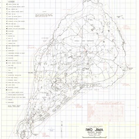 Iwo Jima Tunnel Map