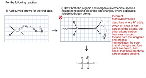 Solved For The Following Reaction 2 Draw Both The Organic