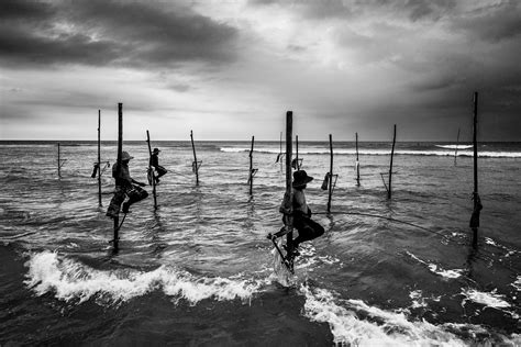 Photo sous marine photographe sous marin Pêcheurs du Sri Lanka en