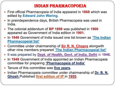 Pharmacopoeias Ppt