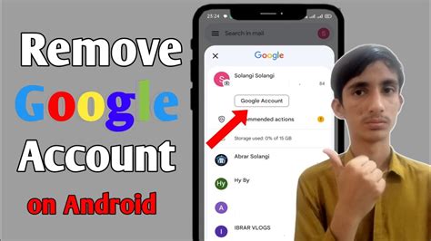 How To Remove Google Account From Android Phone Remove Google