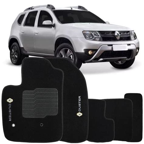 Jogo De Tapete Automotivo Carpete Renault Duster Soft Logo