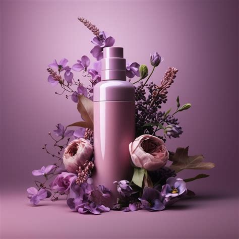 Premium AI Image | floral perfume bottle