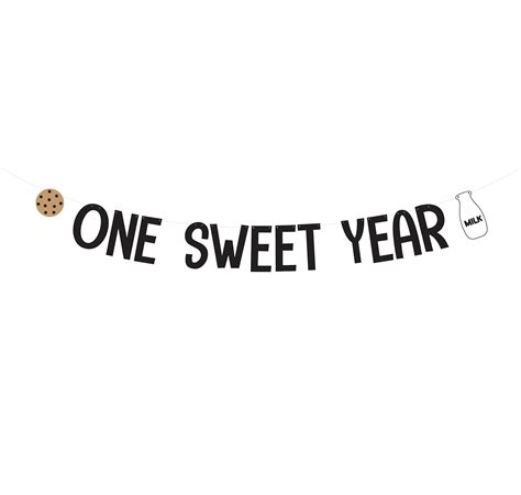 One Sweet Year One Sweet Year Banner Cookie 1st Birthday