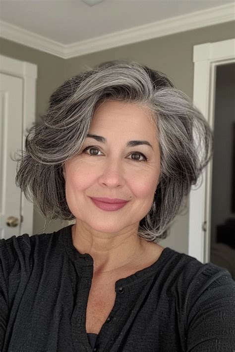 Stunning Salt And Pepper Hair Inspo For Women Of All Ages Flos Blog In 2024 Salt And Pepper