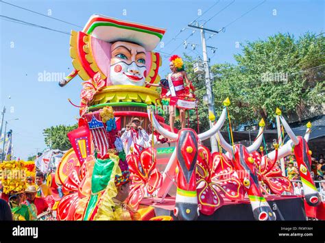 Float Parade In The Barranquilla Carnival In Barranquilla Colombia