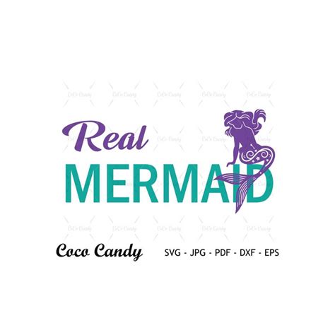 Real Mermaid SVG | Little Mermaid Svg | Mermaid Svg | Quote - Inspire ...