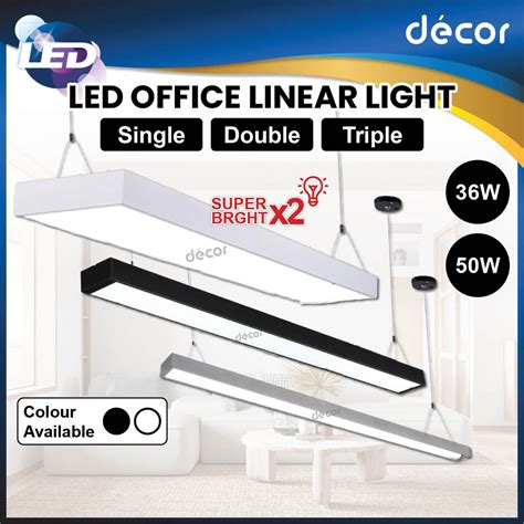 Office Pendant Light 4FT LED T8 Linear Light Casing Kalimantang Tube