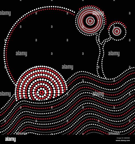 Abstract Indigenous Australian Art Dot Stock Photos Abstract