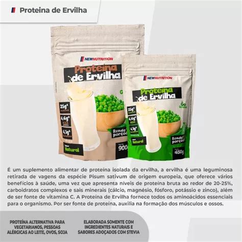 Prote Na Da Ervilha Sabor Natural Em Sach De G Suplemento Em P