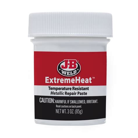 J B Weld Extreme Heat High Temperature Resistant Metallic Paste 3oz