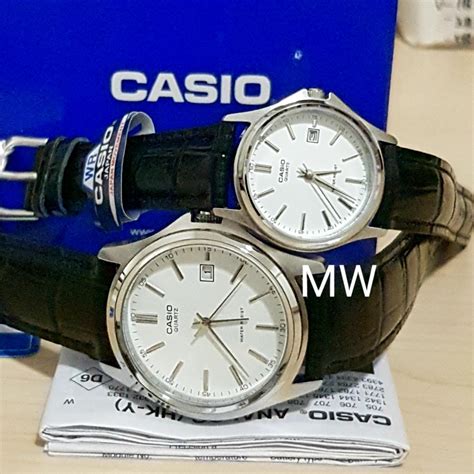 CASIO MTP LTP 1183E 7A DATE ANALOG QUARTZ LEATHER DRESS COUPLE LOVER