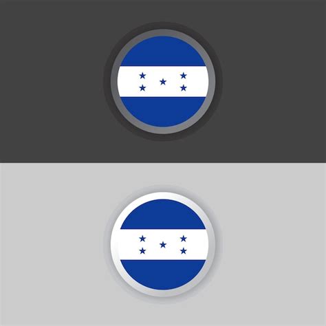 Ilustração Do Modelo De Bandeira De Honduras Vetor Premium