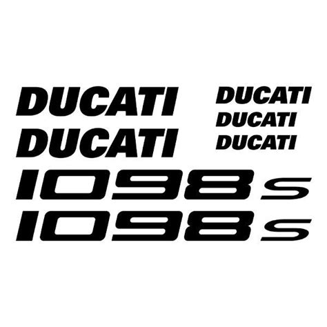 Sticker Set 7X Ducati 1098s MuralDecal