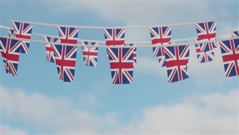 206 Union jack bunting Stock Video Footage - 4K and HD Video Clips ...