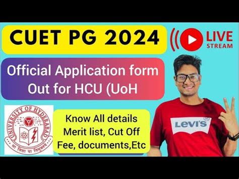 Uoh Finally Hcu Pg Application Form Out Apply Now Know A To Z