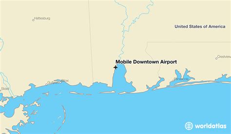 Mobile Downtown Airport (BFM) - WorldAtlas