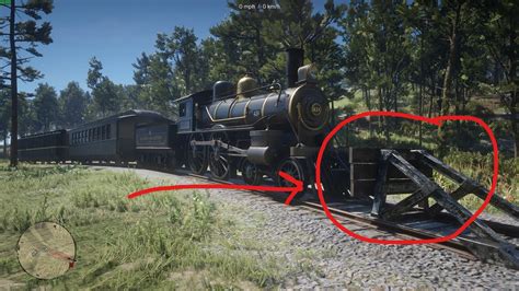 Driving Train On Unfinished Railroad In Red Dead Redemption 2 Central