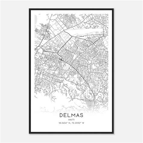 Delmas Custom Maps Posters