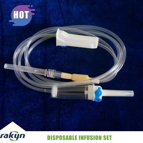 Medical Infusion Giving Set Disposable IV Infusion Set With Flow