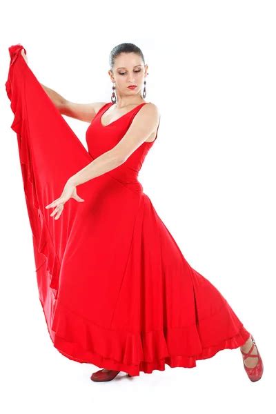 Flamenco Dancer In Red Dress Stock Photo By ©kataijuditfoto 11141417